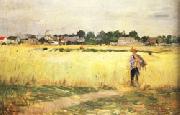 Berthe Morisot In the Wheatfields at Gennevilliers oil on canvas